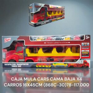 CAJA MULA CARS CAMA BAJA X4 CARROS