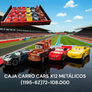 CAJA CARRO CARS X12 METALICOS